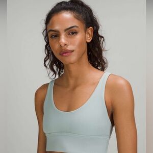 Lululemon Align Reversible Bra *Light Support, A/B Cup 10 silver blue/white Opal